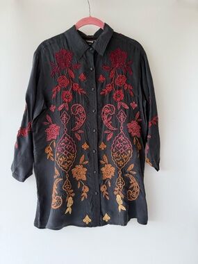 Johnny Was silk shirt